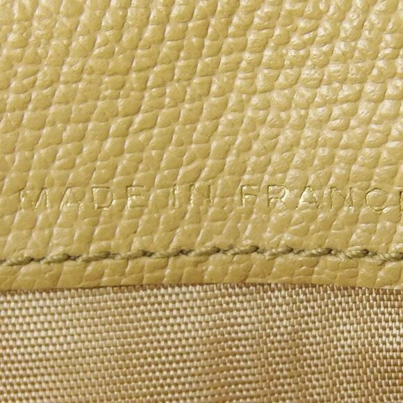 CHANEL wallet here button beige leather Authentic used L3185 - Picture 9 of 9